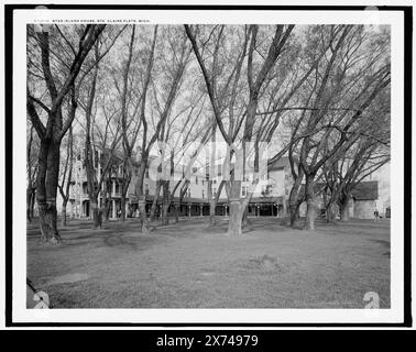 Star Island House, Ste. Claire sic Flats, Mich., 'G 8839' sur négatif., Detroit Publishing Co. No. 072768., Gift ; State Historical Society of Colorado ; 1949, Hôtels. , États-Unis, Michigan, Saint clair Flats. Banque D'Images