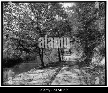 Rock Creek Road, zoo Park, Washington, DC, transparent en verre correspondant (avec le même code de série) disponible sur vidéodisque cadre 1A-30546., 'G 3488' sur négatif., Detroit Publishing Co. No. 019152., Gift ; State Historical Society of Colorado ; 1949, Roads. , Rivers. , Zoos. , États-Unis, District of Columbia, Washington (D.C.) Banque D'Images