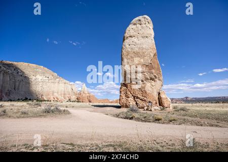 Chimney Rock - un grand tuyau de sable dans le parc d'État Kodachrome Basin, Utah, USA le 24 avril 2024 Banque D'Images