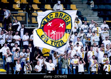 KERKRADE, pays-Bas. 17 mai 2024. Football, stade Rat Verlegh, Keuken Kampioen Divisie, saison 2023/2024, pendant le match Roda JC - NAC (play off), /nsup sont retardés crédit : Pro Shots/Alamy Live News Banque D'Images