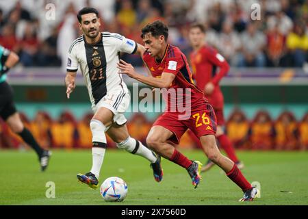 Doha, Qatar. 27th. novembre 2022. Pedri lors du match entre Espagne vs Allemagne, Groupe E, Coupe du monde de la FIFA Qatar 2022. Banque D'Images