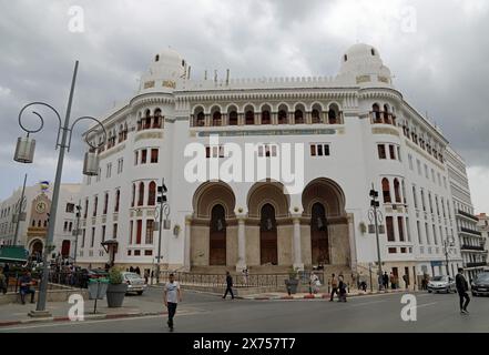 Le bâtiment de la Grande poste à Alger Banque D'Images