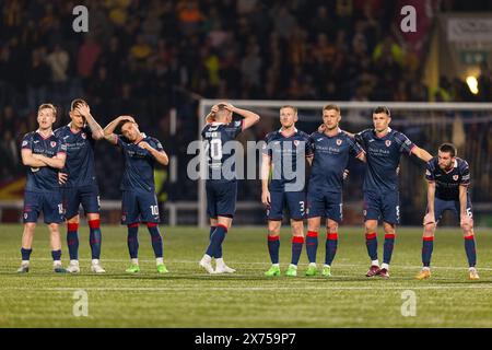 Kirkcaldy, Écosse, Royaume-Uni. 17 mai 2024. Raith pendant la fusillade Raith Rovers vs Partick Thistle - Scottish Premiership Playoff - demi-finale, 2e partie crédit : Raymond Davies / Alamy Live News Banque D'Images