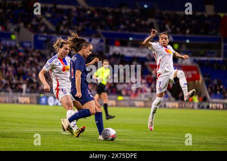 Lyon, France. 17 mai 2024. Lieke Martens (11 PSG) en action lors de la finale des éliminatoires D1 Arkema entre l'Olympique Lyonnais et le Paris Saint-Germain au Groupama Stadium de Lyon, France. (Pauline FIGUET/SPP) crédit : SPP Sport Press photo. /Alamy Live News Banque D'Images