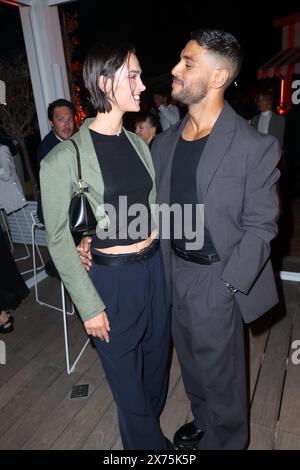 Kristel Van de Kamp et Nassim Lyes présents à la Nespresso x Vanity Fair x Instagram Party à la plage Nespresso lors du 77e Festival de Cannes le 17 mai 2024 à Cannes. Photo de Jerome Dominé/ABACAPRESS. COM Credit : Abaca Press/Alamy Live News Banque D'Images