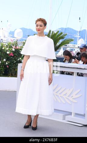 Cannes, France. 17 mai 2024. Nathalie Emmanuel assiste à la Photocall 'Megalopolis' au 77ème Festival de Cannes au Palais des Festivals le 17 mai 2024 à Cannes, France. Photo : DGP/imageSPACE/SIPA USA crédit : SIPA USA/Alamy Live News Banque D'Images