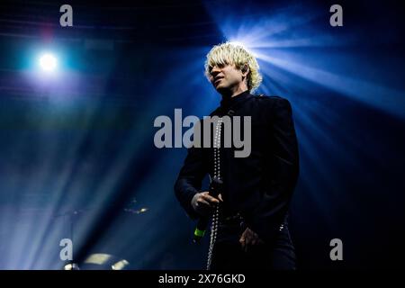 Milan, Italie. 17 mai 2024. Chiello se produit pour Mahmood lors du concert à fabrique à Milan, en Italie, le 17 mai 2024. (Photo de Mairo Cinquetti/NurPhoto) crédit : NurPhoto SRL/Alamy Live News Banque D'Images