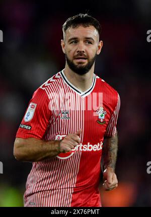 Adam Armstrong de Southampton - Southampton v West Bromwich Albion, Sky Bet Championship, Play off demi finale 2nd Leg, St Mary's Stadium, Southampton, Royaume-Uni - 17 mai 2024 usage éditorial uniquement - des restrictions DataCo s'appliquent Banque D'Images