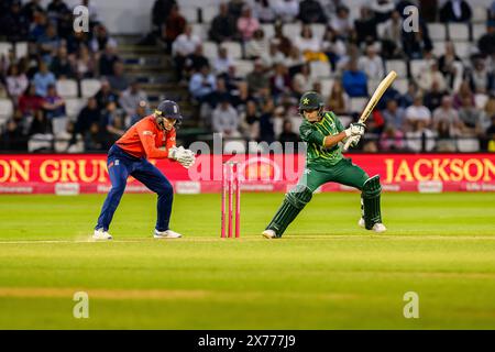 NORTHAMPTON, ROYAUME-UNI. 17 mai 2024. Pendant England Women v Pakistan Women - 2nd Vitality IT20 au County Ground le vendredi 17 mai 2024 à NORTHAMPTON EN ANGLETERRE. Crédit : Taka Wu/Alamy Live News Banque D'Images