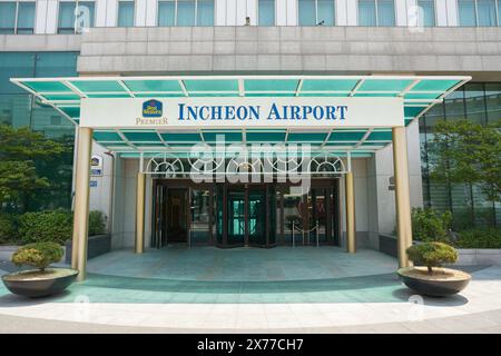 INCHEON, CORÉE DU SUD - 18 MAI 2017 : entrée au Best Western premier Incheon Airport Hotel Banque D'Images