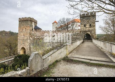 Château de Bitov dans la région de Znojmo en Moravie du Sud, République tchèque, Europe. Banque D'Images