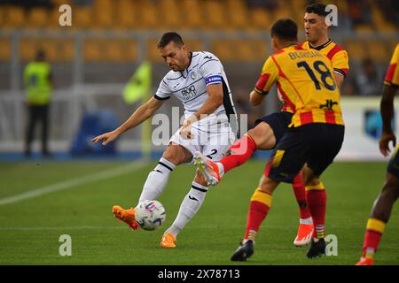 Lecce, Italie. 18 mai 2024. Rafael Toloi d'Atalanta lors du match de football Serie A TIM entre l'US Lecce et Atalanta BC au stade via del Mare à Lecce, Italie, samedi 18 mai 2024. (Photo Giovanni Evangelista/LaPresse) crédit : LaPresse/Alamy Live News Banque D'Images