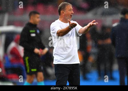 Lecce, Italie. 18 mai 2024. L'entraîneur adjoint d'Atalanta, Tullio Gritti, en action lors du match de football Serie A TIM entre l'US Lecce et l'Atalanta BC au stade via del Mare à Lecce, en Italie, samedi 18 mai 2024. (Crédit image : &#xa9 ; Giovanni Evangelista/LaPresse) crédit : LaPresse/Alamy Live News Banque D'Images