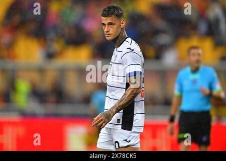 Lecce, Italie. 18 mai 2024. Gianluca Scamacca (90 Atalanta BC) en action lors du match de football Serie A TIM entre l'US Lecce et Atalanta BC au stade via del Mare à Lecce, Italie, samedi 18 mai 2024. (Crédit image : &#xa9 ; Giovanni Evangelista/LaPresse) crédit : LaPresse/Alamy Live News Banque D'Images