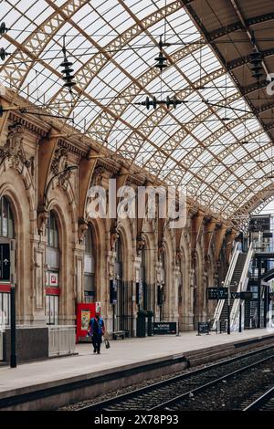 Nice, France - 23 juillet 2023 : Gare de Nice, sud de la France Banque D'Images
