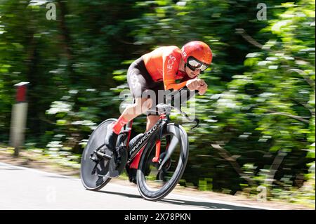 Desenzano Del Garda, Italie. 18 mai 2024. Magnus Sheffield, équipe Ineos Grenadiers pendant l'étape 14 - Castiglione delle Stiviere-Desenzano del Garda, course du Giro d'Italia à Desenzano del Garda, Italie, 18 mai 2024 crédit : Agence photo indépendante/Alamy Live News Banque D'Images