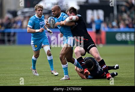 Barnet, Royaume-Uni. 18 mai 2024. Premier rugby. Saracens hommes V Sale Sharks. Stade Stone X. Barnet. Lors du match de rugby Sharks Gallagher Premiership des Saracens Men V Sale. Crédit : Sport in Pictures/Alamy Live News Banque D'Images