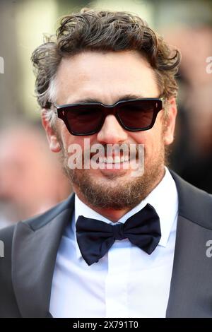 Cannes, France. 18 mai 2024. L'acteur américain James Franco assiste à la première d'Emilia Perez au 77e Festival de Cannes, France, le samedi 18 mai 2024. Photo de Rune Hellestad/ crédit : UPI/Alamy Live News Banque D'Images