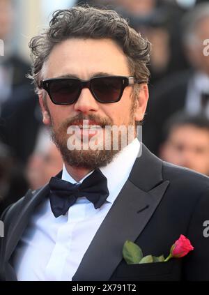 Cannes, France. 18 mai 2024. L'acteur américain James Franco assiste à la première d'Emilia Perez au 77e Festival de Cannes, France, le samedi 18 mai 2024. Photo de Rune Hellestad/ crédit : UPI/Alamy Live News Banque D'Images