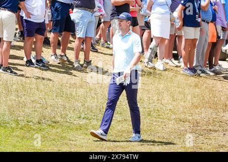 Louisville, Kentucky, États-Unis. 18 mai 2024. Justin Rose approche du 9e fairway lors de la troisième manche du Championnat PGA 2024 au Valhalla Golf Club. (Crédit image : © Debby Wong/ZUMA Press Wire) USAGE ÉDITORIAL SEULEMENT! Non destiné à UN USAGE commercial ! Banque D'Images