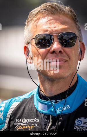 Speedway, Indiana, États-Unis. 18 mai 2024. ED CARPENTER (20 ans) d'Indianapolis, Indiana se prépare à se qualifier pour la 108e course de l'Indianapolis 500 au Indianapolis Motor Speedway à Speedway, IN. (Crédit image : © Walter G. Arce Sr./ASP via ZUMA Press Wire) USAGE ÉDITORIAL SEULEMENT! Non destiné à UN USAGE commercial ! Banque D'Images