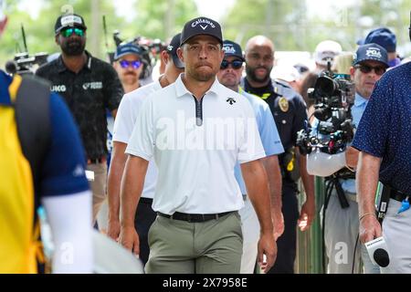 Louisville, Kentucky, États-Unis. 18 mai 2024. Xander Schauffele approche du 2e tee lors de la troisième manche du Championnat PGA 2024 au Valhalla Golf Club. (Crédit image : © Debby Wong/ZUMA Press Wire) USAGE ÉDITORIAL SEULEMENT! Non destiné à UN USAGE commercial ! Banque D'Images