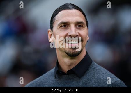 Turin, Italie. 1er janvier 2016. AC Milan Zlatan Ibrahimovic lors du match de football Serie A entre Turin et Milan au Stadio Olimpico Grande Torino à Turin, au nord-ouest de l'Italie - samedi 18 mai 2024. Sport - Soccer . (Photo Alberto Gandolfo/LaPresse) crédit : LaPresse/Alamy Live News Banque D'Images