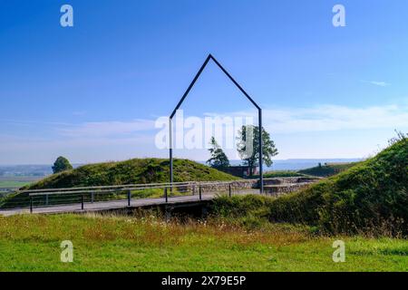 Heuneburg, fortification, Celtes, musée en plein air, musée celtique, cité celtique de Pyrène, Hundersingen, Herbertingen, Parc naturel du Danube supérieur Banque D'Images