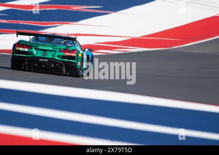 Les Amériques. 18 mai 2024. Alec Udell (63) avec DXDT Racing dans la Chevrolet Corvette Z06 GT3.R. Qualification au Fanatec GT World Challenge America, circuit des Amériques. Austin, Texas. Mario Cantu/CSM/Alamy Live News Banque D'Images