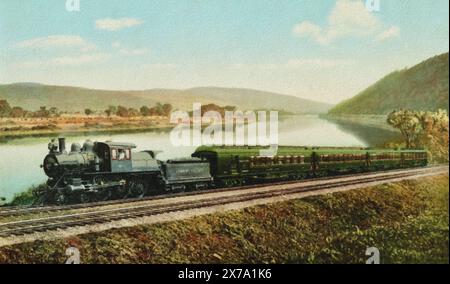 Black Diamond Express, Lehigh Valley Railroad, Pennsylvanie. Banque D'Images