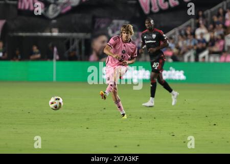 Fort Lauderdale, Floride, États-Unis. 18 mai 2024. FORT LAUDERDALE (FL), 18/05/2024- MATCH/FOOTBALL/MLS-BID lors du match entre Inter Miami x DC United, valable pour la 14ème manche de la MLS, qui a eu lieu au Chase Stadium, en Floride, ce samedi 18. (Crédit image : © Pedro Paulo Diaz/TheNEWS2 via ZUMA Press Wire) USAGE ÉDITORIAL SEULEMENT! Non destiné à UN USAGE commercial ! Banque D'Images