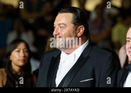 Cannes, France. 18 mai 2024. Denis Menochet assiste au tapis rouge Rumours screening au 77e Festival de Cannes au Palais des Festivals le 18 mai 2024 à Cannes, France Banque D'Images