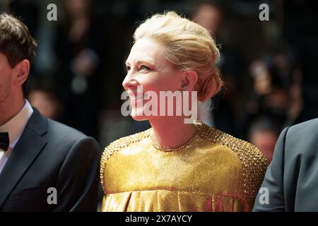 Cannes, France. 18 mai 2024. Cate Blanchett assiste au tapis rouge Rumours screening au 77e Festival de Cannes au Palais des Festivals le 18 mai 2024 à Cannes, France Banque D'Images