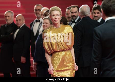 Cannes, France. 18 mai 2024. Cate Blanchett assiste au tapis rouge Rumours screening au 77e Festival de Cannes au Palais des Festivals le 18 mai 2024 à Cannes, France Banque D'Images