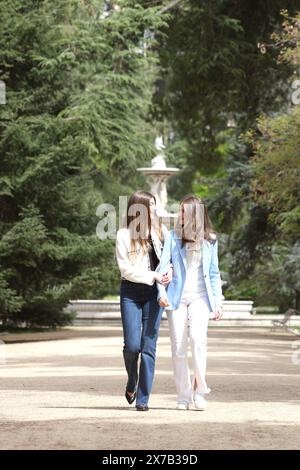 Madrid, Espagne. 19 mai 2024. Princesse Leonor et l'Infante Sofia crédit : CORDON PRESS/Alamy Live News Banque D'Images