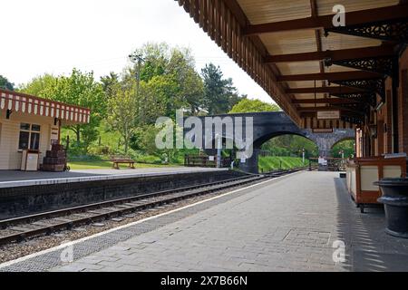 Station de Weybourne classée grade 2 sur la North Norfolk Railway Poppy Line. Banque D'Images