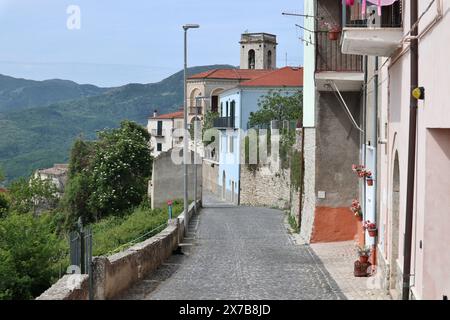 Macchiagodena - Scorcio del borgo da via XXIV Maggio Banque D'Images
