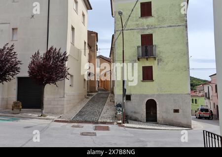 Macchiagodena - Scorcio del vicolo Salita Vittorio Veneto Banque D'Images