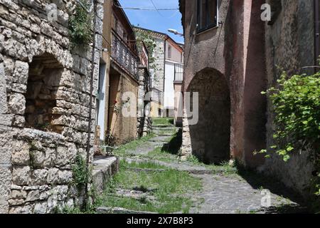 Macchiagodena - Scorcio di Salita Vittorio Veneto Banque D'Images