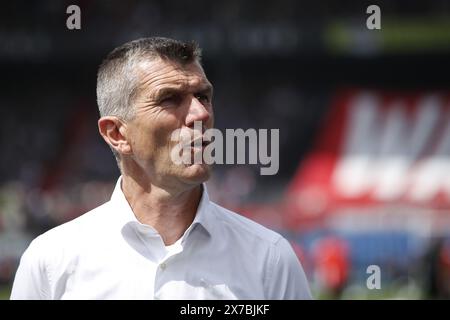 ROTTERDAM - entraîneur de sbv Excelsior Marinus Dijkhuizen lors du match néerlandais Eredivisie entre Feyenoord et Excelsior Rotterdam au Feyenoord Stadium de Kuip le 19 mai 2024 à Rotterdam, pays-Bas. ANP BART STOUTJESDIJK Banque D'Images