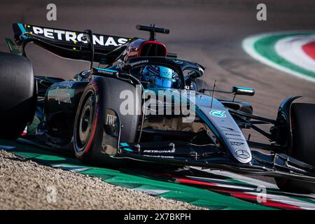 George Russell, le pilote britannique de Mercedes-AMG Petronas F1 Team, participe à la séance de qualification du Grand Prix d’Emilie-Romagne. (Photo Andreja Cencic / SOPA images/SIPA USA) Banque D'Images