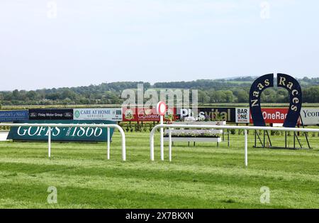 Vue générale de la piste de Naas Racecourse dans le comté de Kildare. Date de la photo : dimanche 19 mai 2024. Banque D'Images