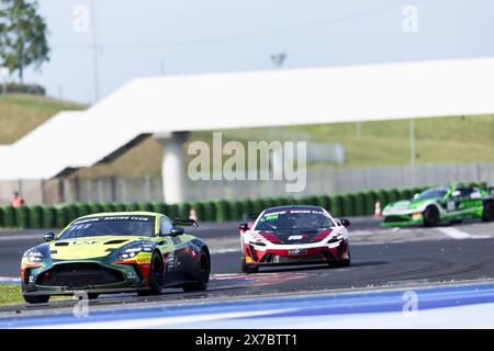 82 VILLAGOMEZ Mateo (ecu), TBA, Racing Spirit of Leman, Aston Martin Vantage AMR GT4 Evo, action lors de la 2ème manche de la 2024 GT4 European Series propulsée par Rafa Racing Club sur le Misano World circuit Marco Simoncelli, du 17 au 19 mai 2024 à Misano Adriatico, Italie Banque D'Images