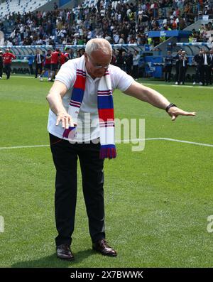 Reggio Emilia, Italie. 19 mai 2024. Foto Gianni Santandrea/LaPresse 19 maggio 2024 Reggio Emilia, Italia - sport, calcio - Sassuolo vs Cagliari - Campionato di calcio Serie A Tim 2023/2024 - Stadio Mapei. Nella foto : Monsieur RanieriPhoto Gianni Santandrea/LaPresse 19 mai 2024 Reggio Emilia, Italie - sports, soccer - Sassuolo vs Caglairi - championnat de football Serie A Tim 2023/2024 - Mapei Stadium. Dans l'image : Monsieur Ranieri crédit : LaPresse/Alamy Live News Banque D'Images