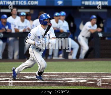 Lexington, Kentucky, États-Unis. 16 mai 2024. Emilien Pitre du Kentucky lors d'un match entre les Wildcats du Kentucky et les Commodores de Vanderbilt au Kentucky Proud Park à Lexington, Kentucky. Kevin Schultz/CSM/Alamy Live News Banque D'Images