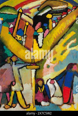 Étude pour l'improvisation 8 [ Studie für improvisation 8] peinture de l'artiste peintre russe Wassily Kandinsky. 1909 Banque D'Images