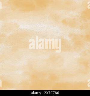 Gros plan d'un fond d'aquarelle de soleil jaune éclatant. Texture de citron coloré abstrait dessinée à la main pour la conception. Banque D'Images