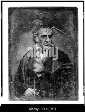 Charles James Napier, portrait de trois quarts, face à la droite, identifications alternatives : G.F. (ou Q.F.) Yung (Cat. 5) ; Hunt., identifié par Owen Blevins (12/2012) basé sur une image similaire dans la collection de la National Portrait Gallery (Londres)., Transfer ; U.S. War College ; 1920 ; (DLC/PP-1920:46153)., fait partie de : collection daguerréotype , produite par le studio de Mathew Brady.. Napier, Charles James, 1782-1853. Banque D'Images