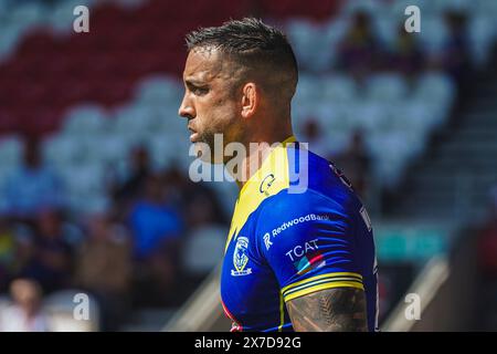 St Helens, Merseyside, Royaume-Uni. 19 mai 2024. Betfred Challenge Cup Rugby : Huddersfield Giants vs Warrington Wolves au Totally Wicked Stadium. Paul VAUGHAN pendant le match. Crédit James Giblin Photography/Alamy Live News. Banque D'Images