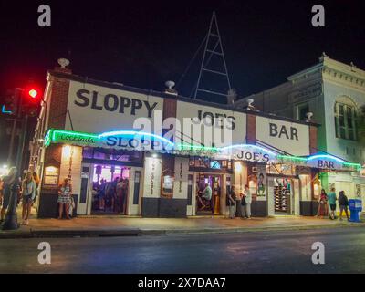 Sloppy Joe's Bar sur Duval Street, Key West, Floride, États-Unis, 16 avril, 2024 Banque D'Images